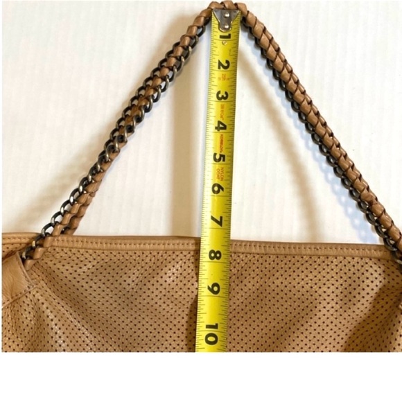 Carla Mancini Bag Tote Perforated Leather Shoulder Bag with pouch - Picture 13 of 16